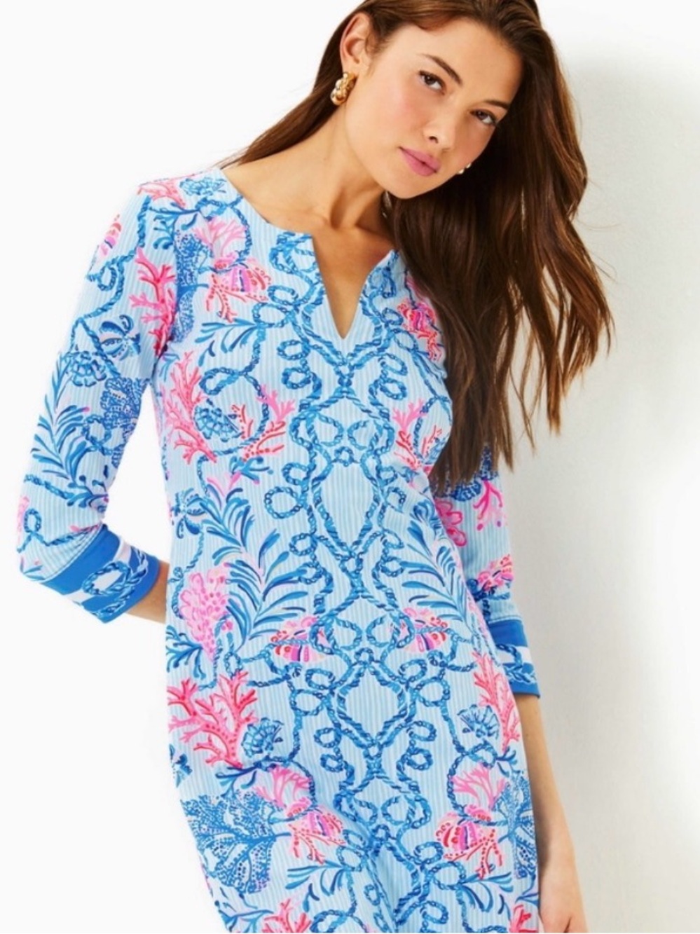 NWT $198 LILLY PULITZER UPF 50+ Nadine ChillyLilly Dress sz M